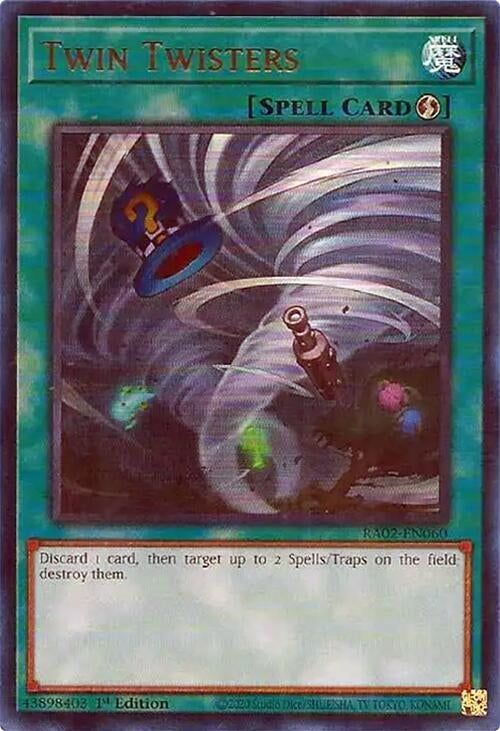 Image for Twin Twisters (UR) (RA02-EN060) (25th Anniversary Rarity Collection II) - YuGiOh