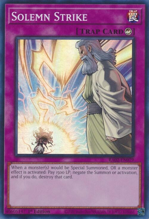 Image for Solemn Strike (RA02-EN079) (25th Anniversary Rarity Collection II) - YuGiOh