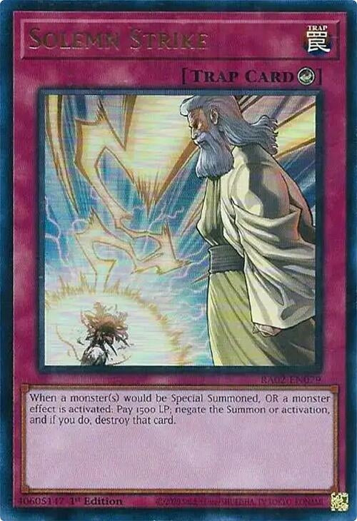 Image for Solemn Strike (UR) (RA02-EN079) (25th Anniversary Rarity Collection II) - YuGiOh