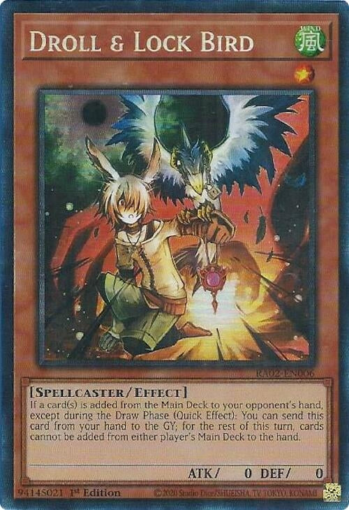 Image for Droll & Lock Bird (PCR) (RA02-EN006) (25th Anniversary Rarity Collection II) - YuGiOh