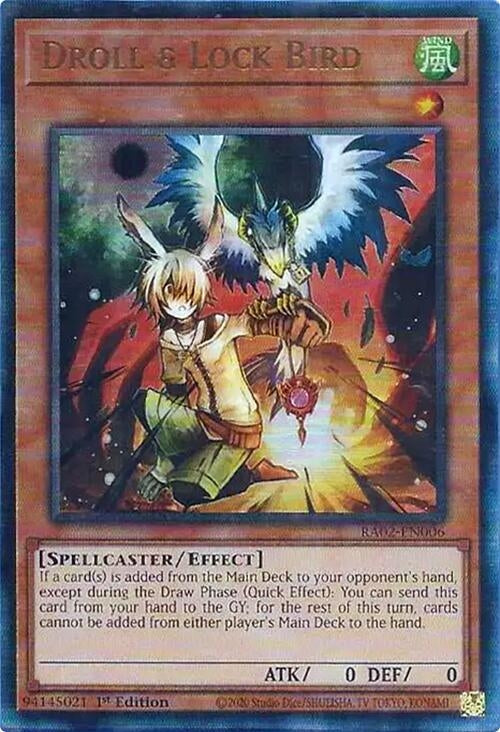 Image for Droll & Lock Bird (PUR) (RA02-EN006) (25th Anniversary Rarity Collection II) - YuGiOh