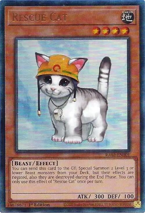Image for Rescue Cat (PUR) (RA02-EN001) (25th Anniversary Rarity Collection II) - YuGiOh