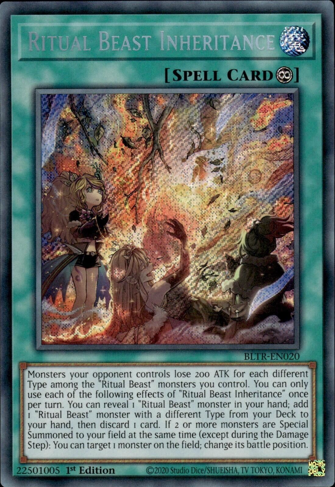 Image for Ritual Beast Inheritance (BLTR-EN020) (Battles of Legend: Terminal Revenge) - YuGiOh