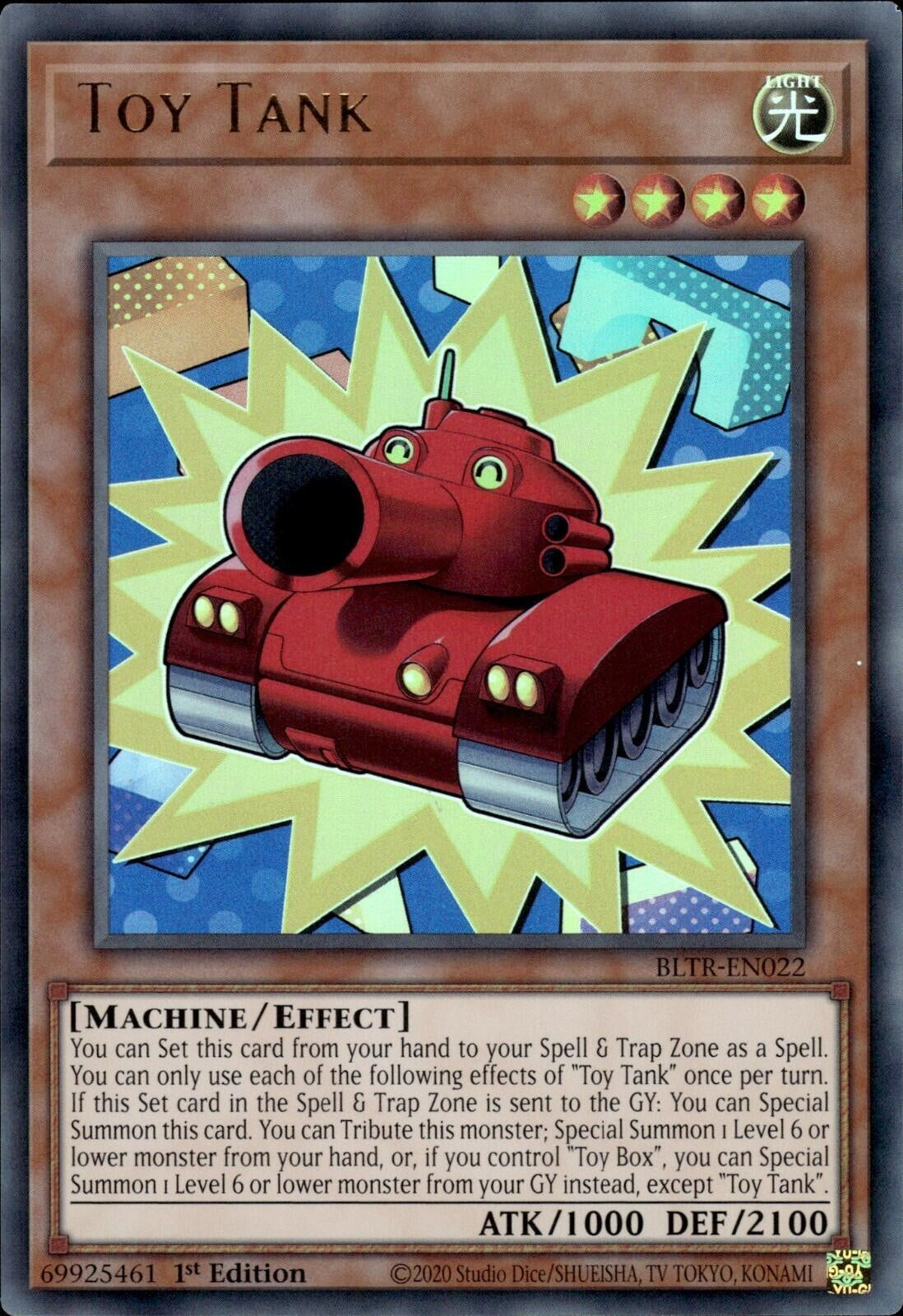 Image for Toy Tank (BLTR-EN022) (Battles of Legend: Terminal Revenge) - YuGiOh