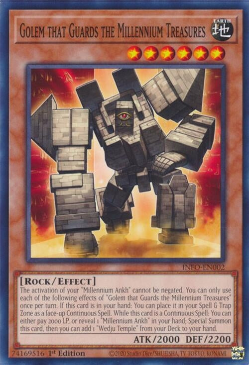Image for Golem that Guards the Millennium Treasures (INFO-EN002) (The Infinite Forbidden) - YuGiOh