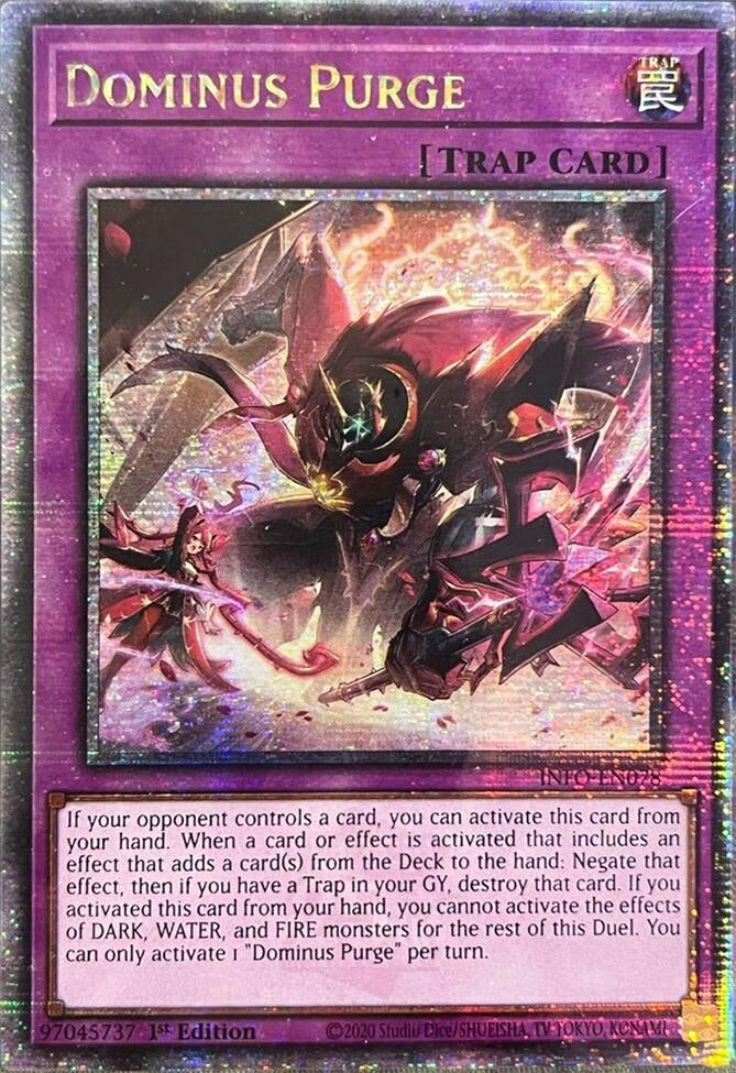 Image for Dominus Purge (Quarter Century Secret Rare) (INFO-EN078) (The Infinite Forbidden) - YuGiOh