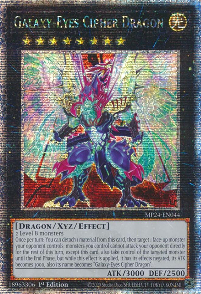 Image for Galaxy-Eyes Cipher Dragon (Quarter Century Secret Rare) (MP24-EN044) (25th Anniversary Tin: Dueling Mirrors) - YuGiOh