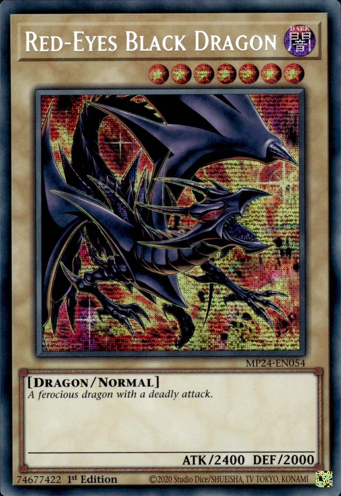 Image for Red-Eyes Black Dragon (Alternate Art) (MP24-EN054) (25th Anniversary Tin: Dueling Mirrors) - YuGiOh