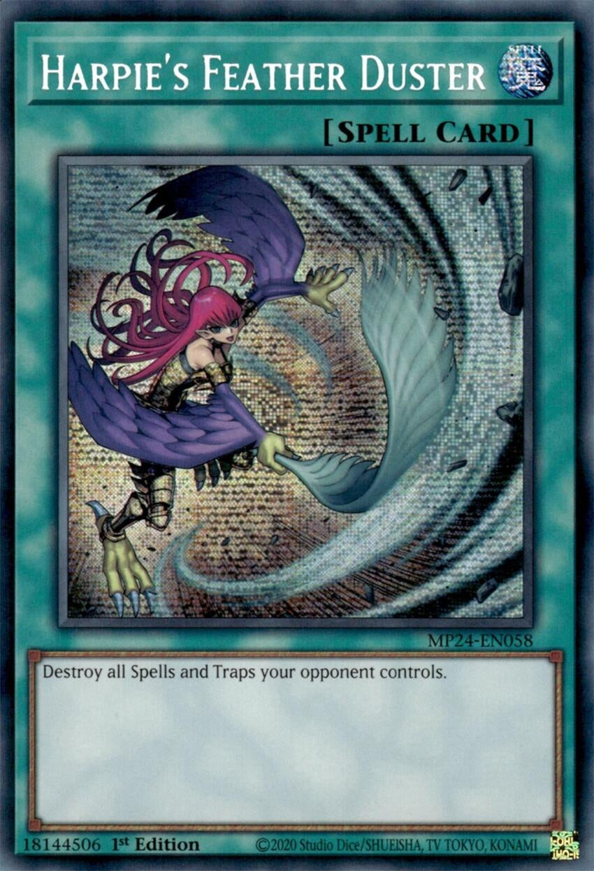 Image for Harpie's Feather Duster (Alternate Art) (MP24-EN058) (25th Anniversary Tin: Dueling Mirrors) - YuGiOh