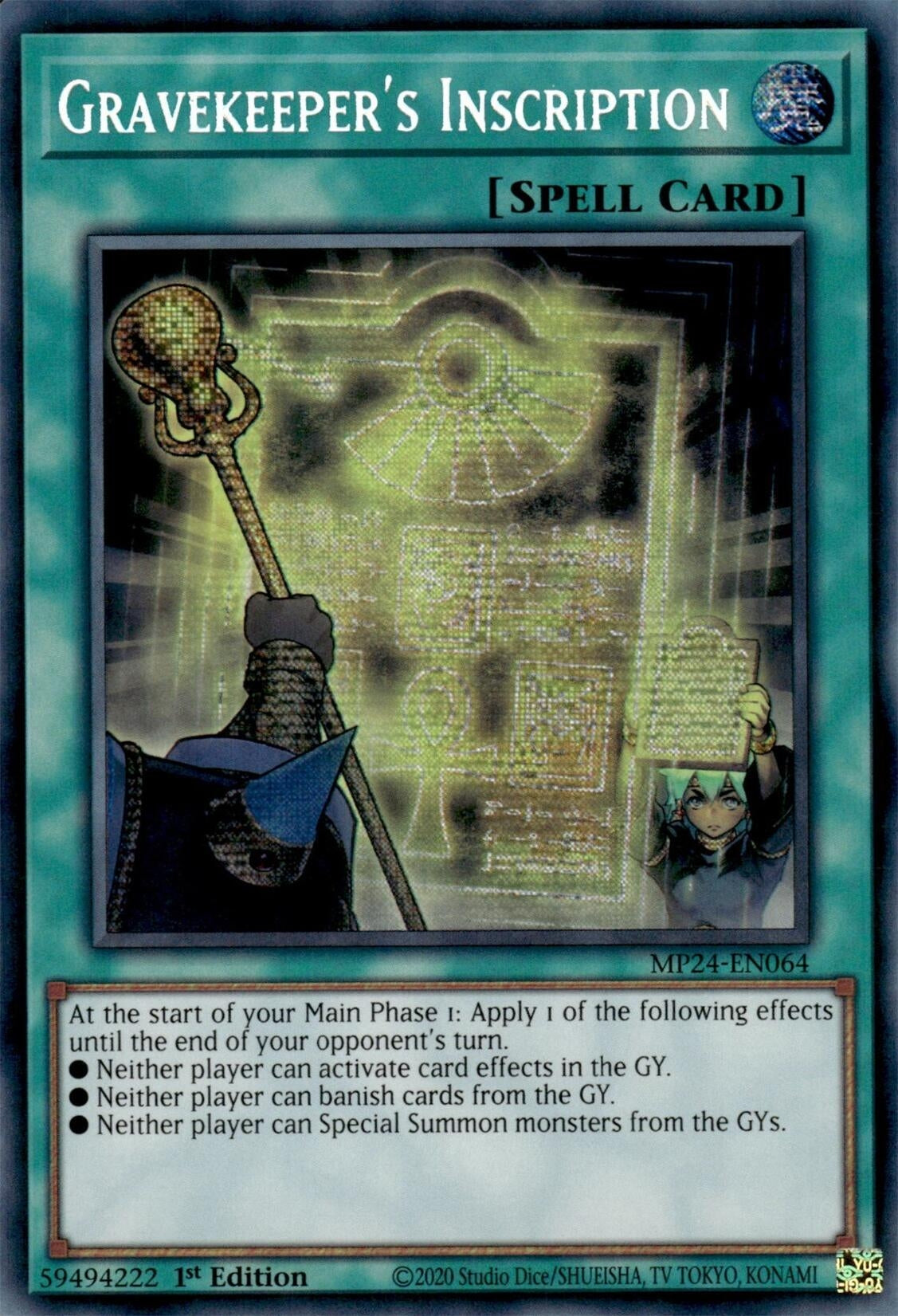Image for Gravekeeper's Inscription (MP24-EN064) (25th Anniversary Tin: Dueling Mirrors) - YuGiOh