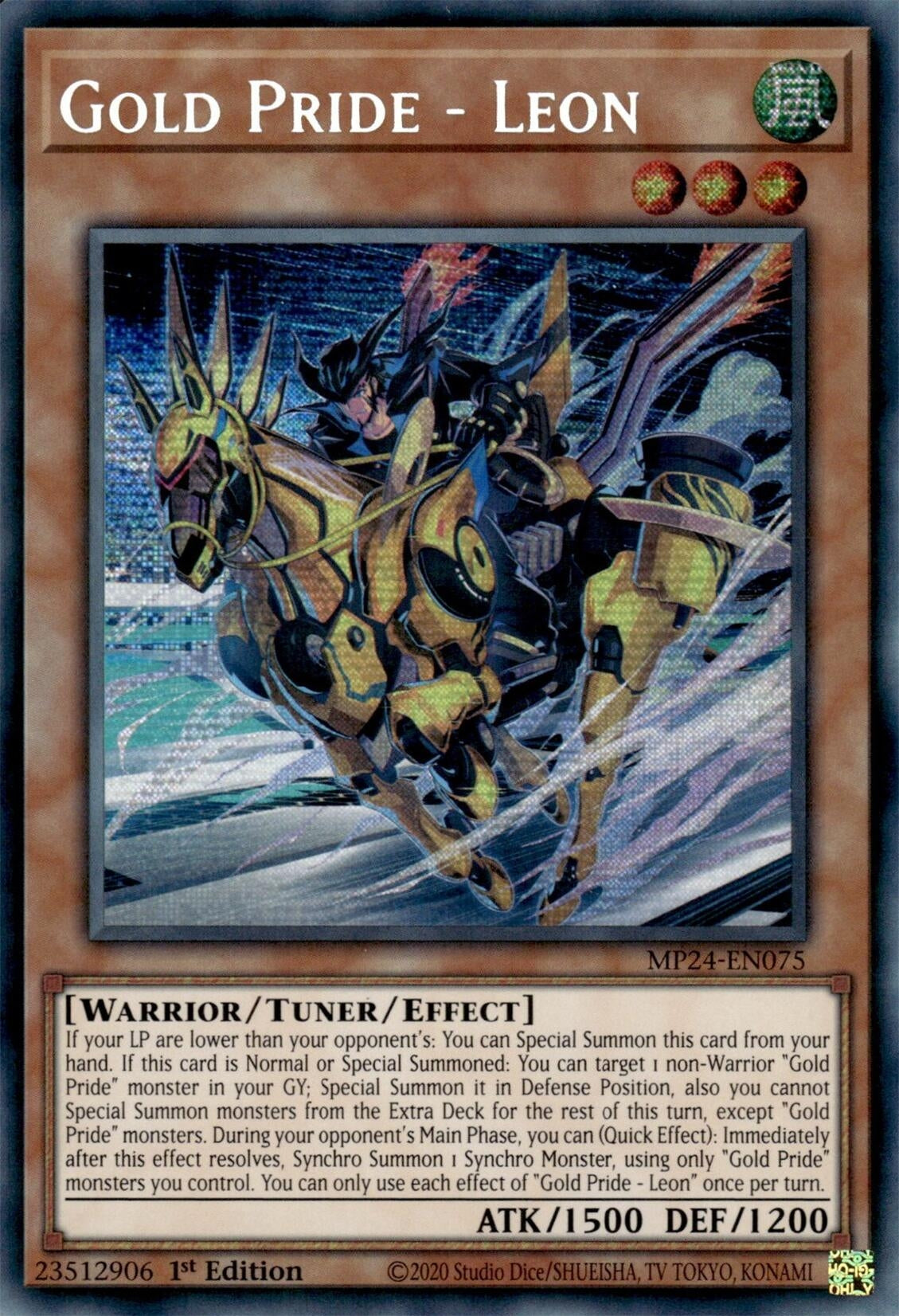 Image for Gold Pride - Leon (MP24-EN075) (25th Anniversary Tin: Dueling Mirrors) - YuGiOh
