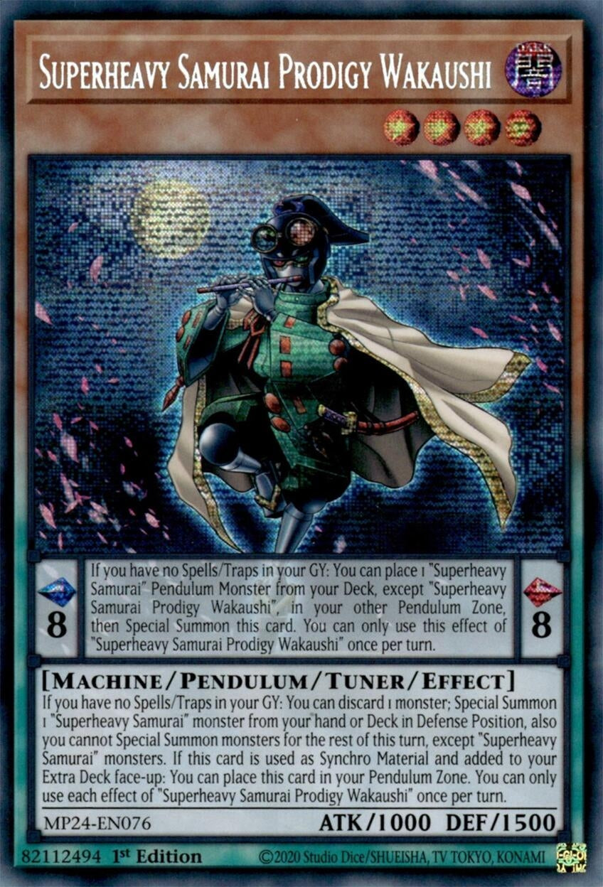 Image for Superheavy Samurai Prodigy Wakaushi (MP24-EN076) (25th Anniversary Tin: Dueling Mirrors) - YuGiOh