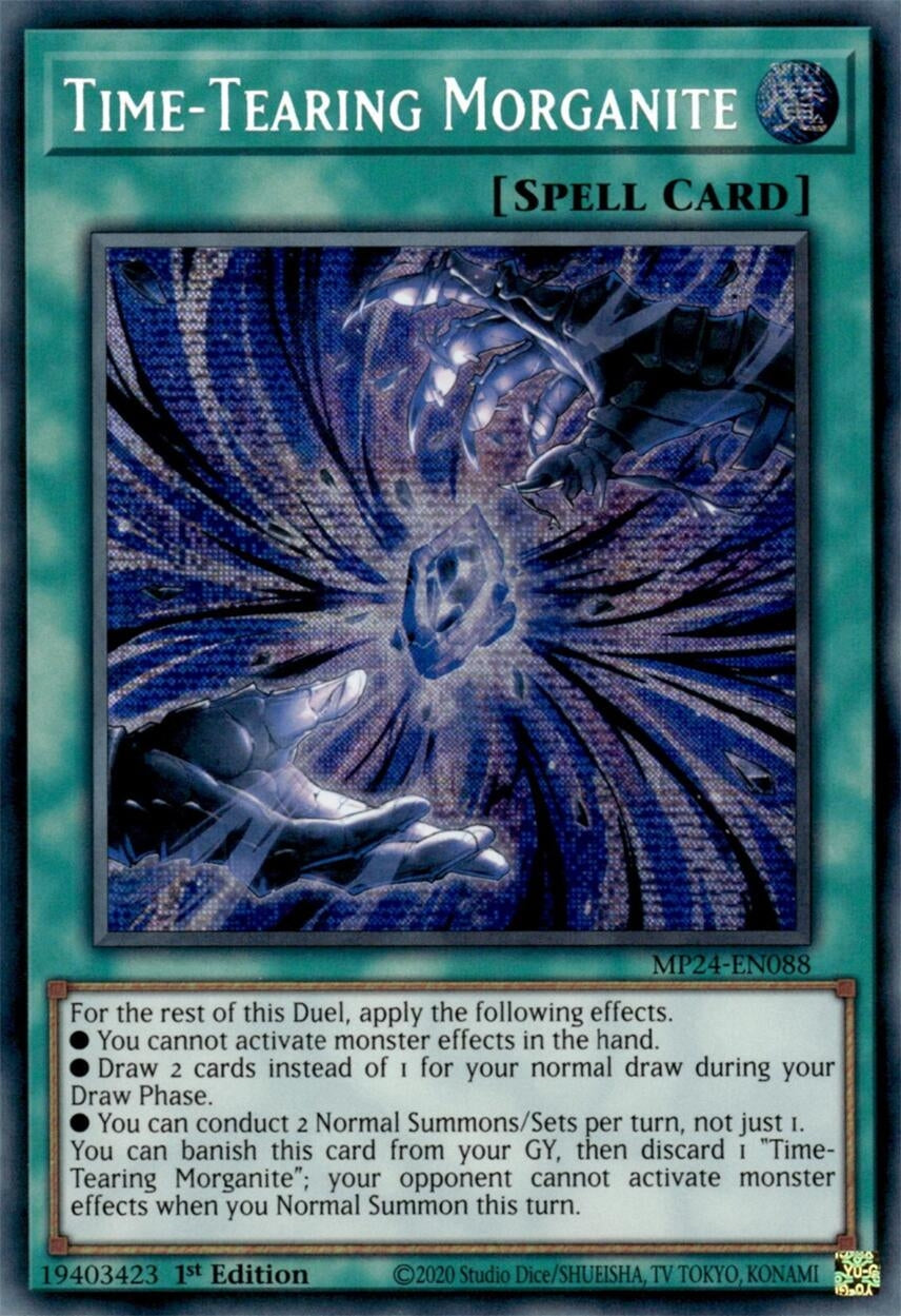 Image for Time-Tearing Morganite (MP24-EN088) (25th Anniversary Tin: Dueling Mirrors) - YuGiOh