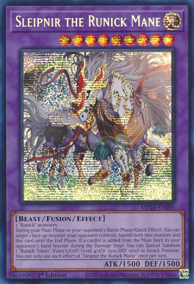 Image for Sleipnir the Runick Mane (MP24-EN096) (25th Anniversary Tin: Dueling Mirrors) - YuGiOh