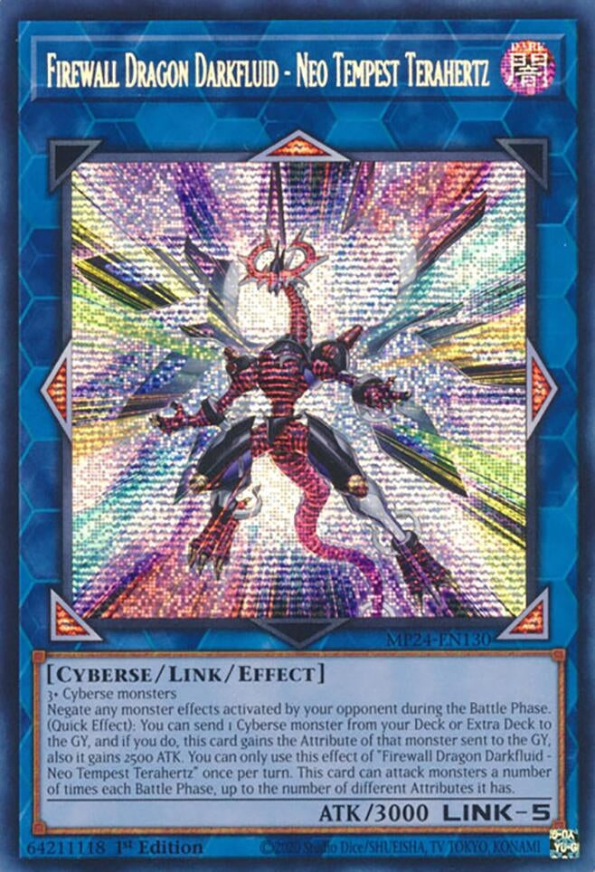 Image for Firewall Dragon Darkfluid - Neo Tempest Terahertz (MP24-EN130) (25th Anniversary Tin: Dueling Mirrors) - YuGiOh