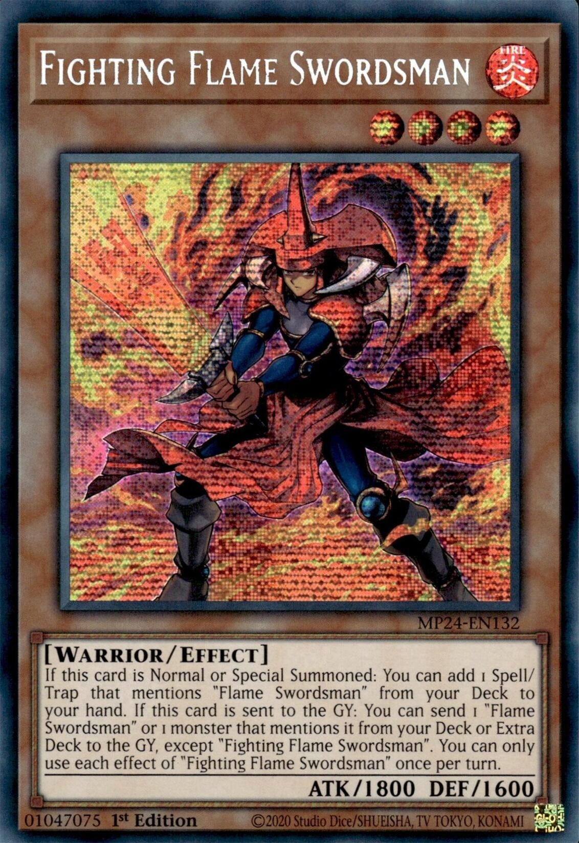Image for Fighting Flame Swordsman (MP24-EN132) (25th Anniversary Tin: Dueling Mirrors) - YuGiOh