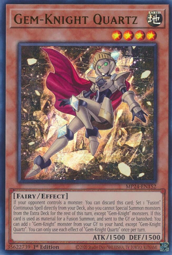 Image for Gem-Knight Quartz (MP24-EN152) (25th Anniversary Tin: Dueling Mirrors) - YuGiOh