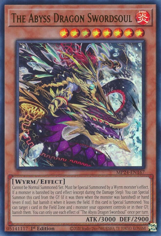Image for The Abyss Dragon Swordsoul (MP24-EN167) (25th Anniversary Tin: Dueling Mirrors) - YuGiOh