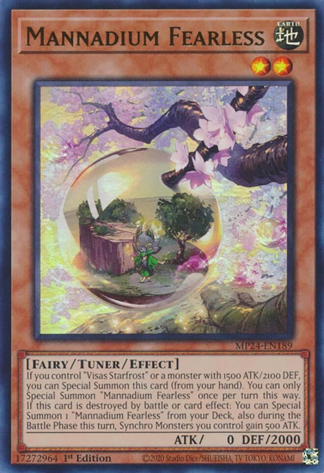 Image for Mannadium Fearless (MP24-EN189) (25th Anniversary Tin: Dueling Mirrors) - YuGiOh