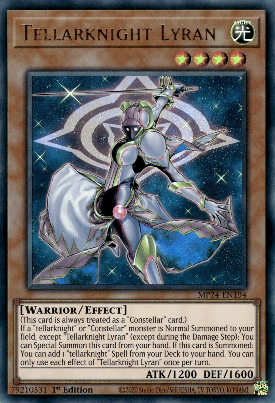 Image for Tellarknight Lyran (MP24-EN194) (25th Anniversary Tin: Dueling Mirrors) - YuGiOh