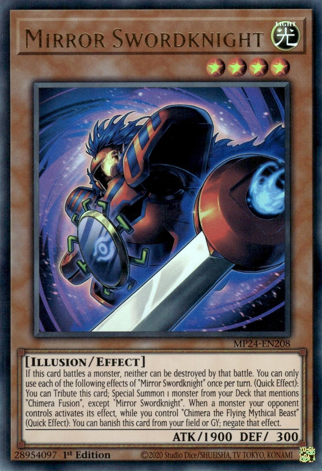 Image for Mirror Swordknight (MP24-EN208) (25th Anniversary Tin: Dueling Mirrors) - YuGiOh