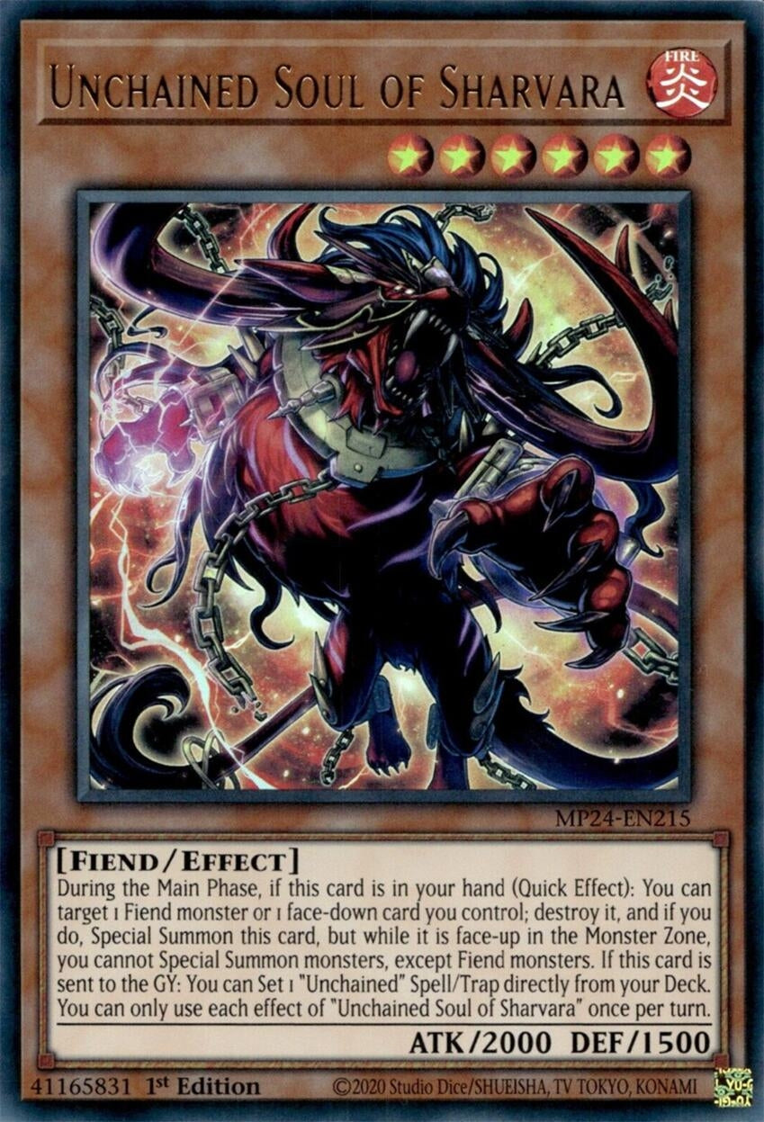 Image for Unchained Soul of Sharvara (MP24-EN215) (25th Anniversary Tin: Dueling Mirrors) - YuGiOh