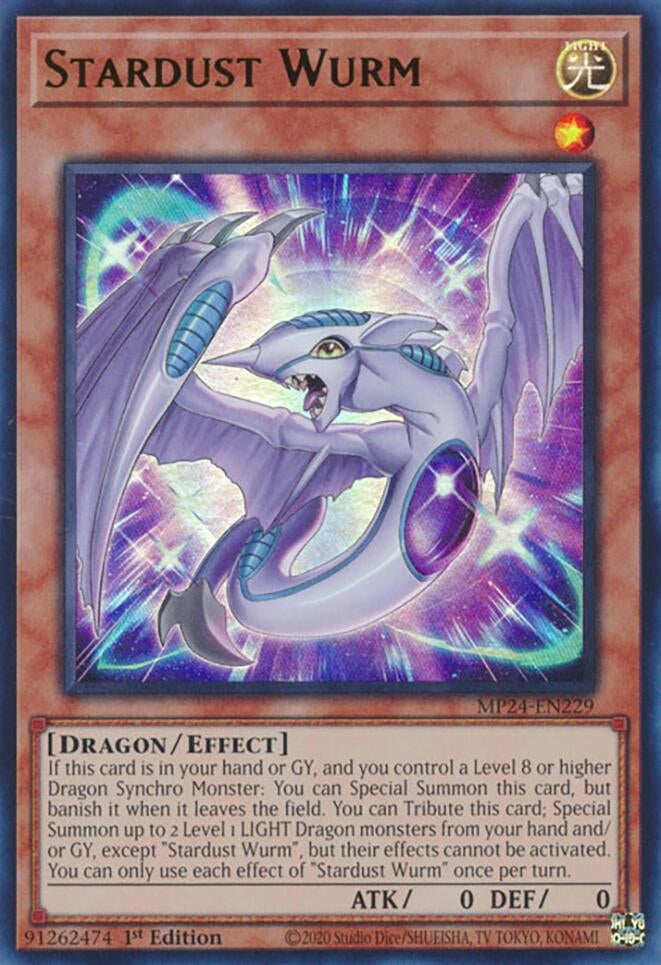 Image for Stardust Wurm (MP24-EN229) (25th Anniversary Tin: Dueling Mirrors) - YuGiOh