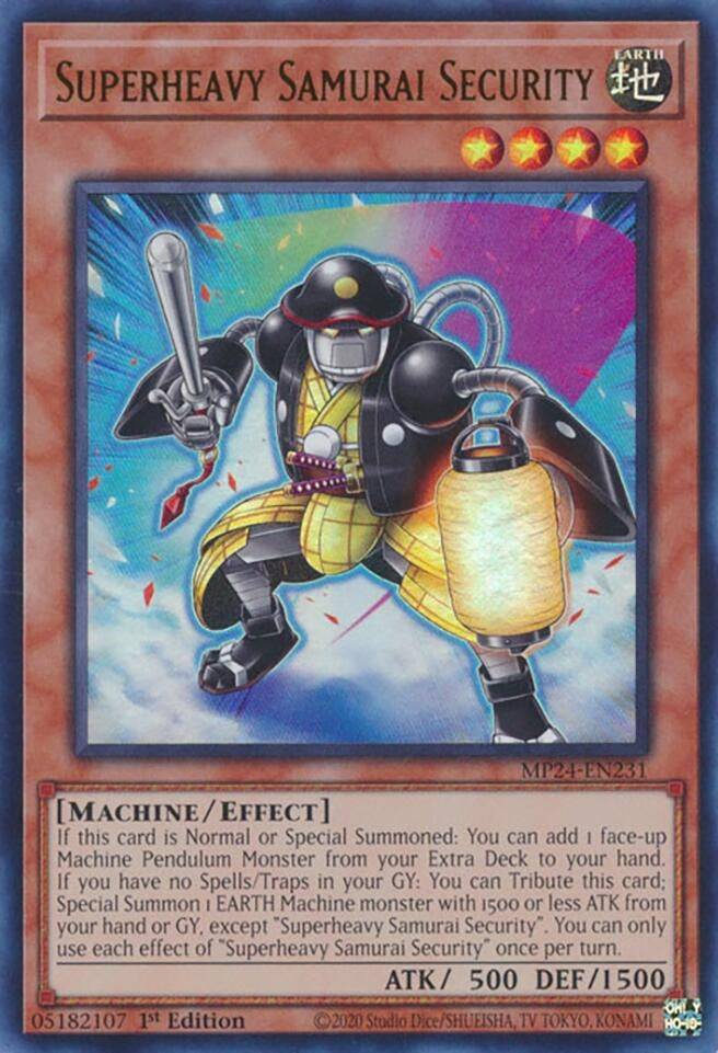 Image for Superheavy Samurai Security (MP24-EN231) (25th Anniversary Tin: Dueling Mirrors) - YuGiOh