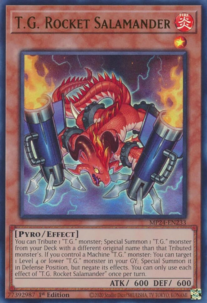 Image for T.G. Rocket Salamander (MP24-EN233) (25th Anniversary Tin: Dueling Mirrors) - YuGiOh