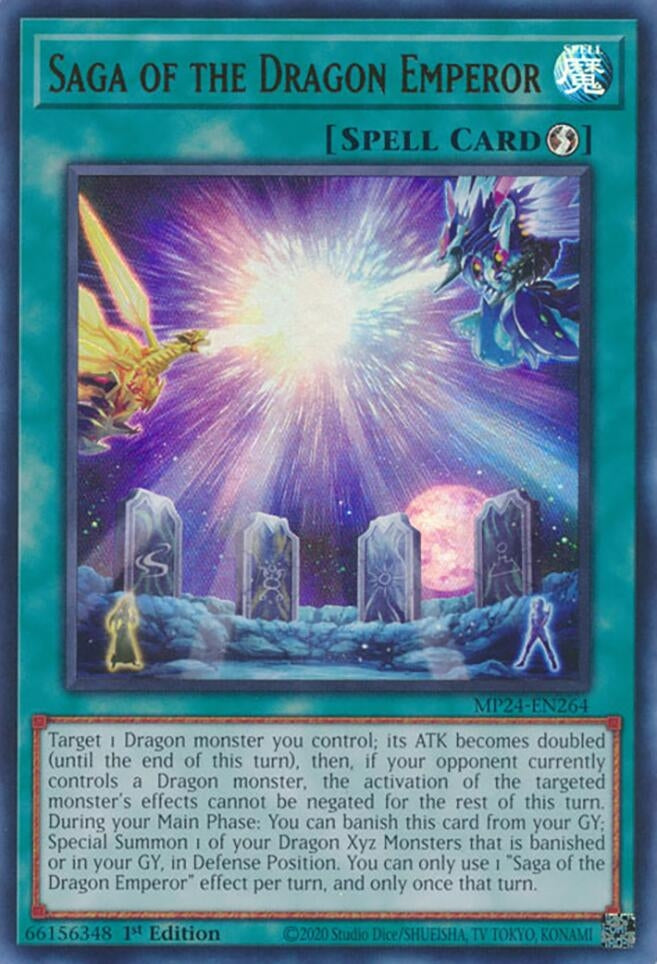 Image for Saga of the Dragon Emperor (MP24-EN264) (25th Anniversary Tin: Dueling Mirrors) - YuGiOh