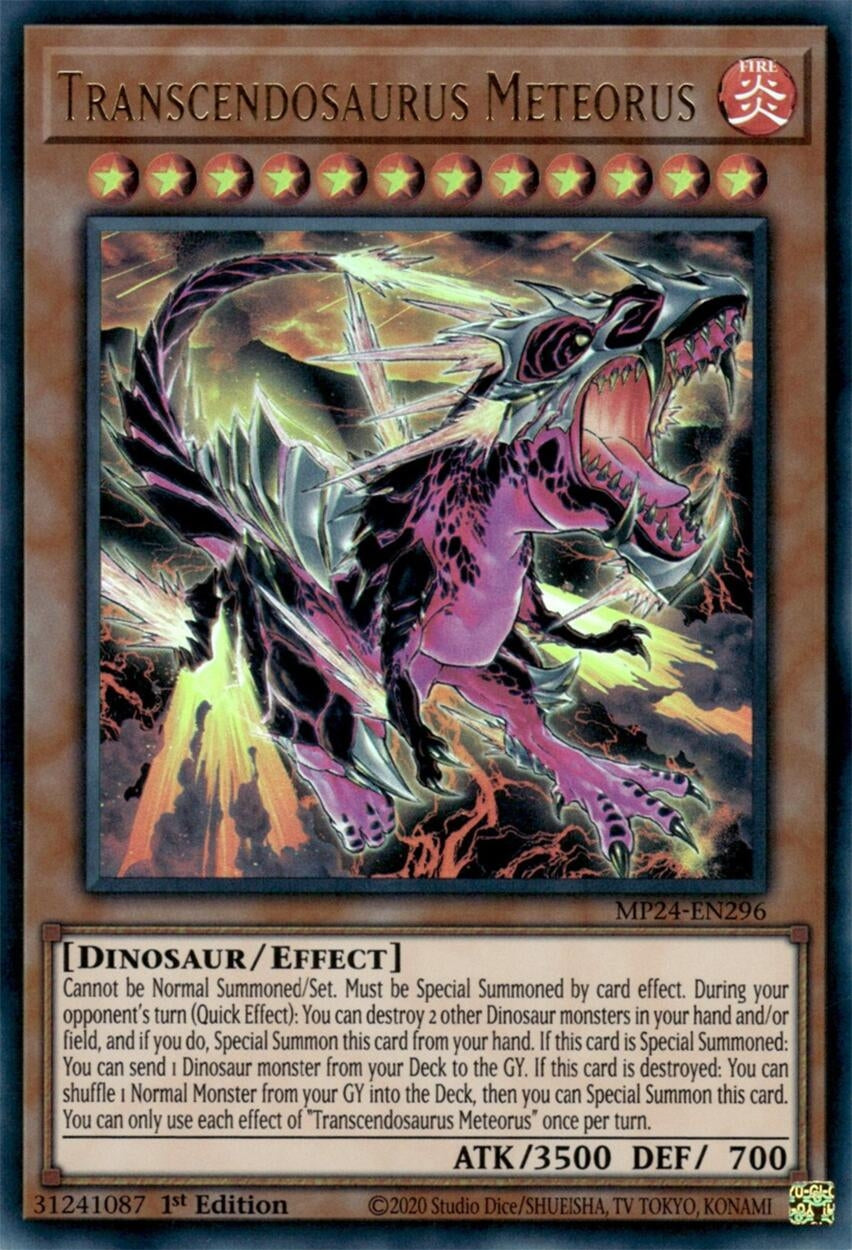 Image for Transcendosaurus Meteorus (MP24-EN296) (25th Anniversary Tin: Dueling Mirrors) - YuGiOh