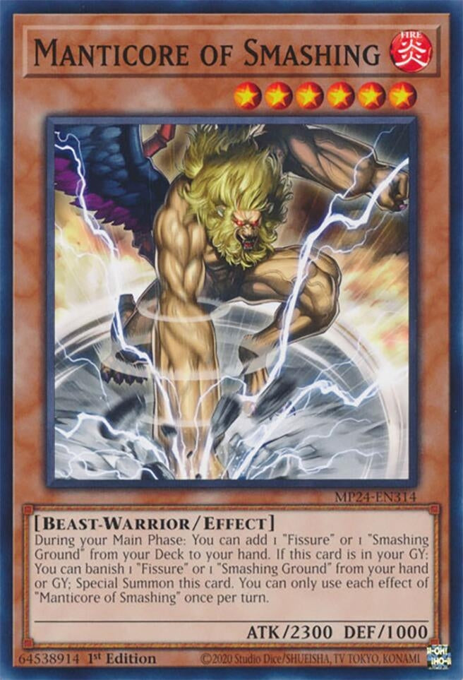 Image for Manticore of Smashing (MP24-EN314) (25th Anniversary Tin: Dueling Mirrors) - YuGiOh