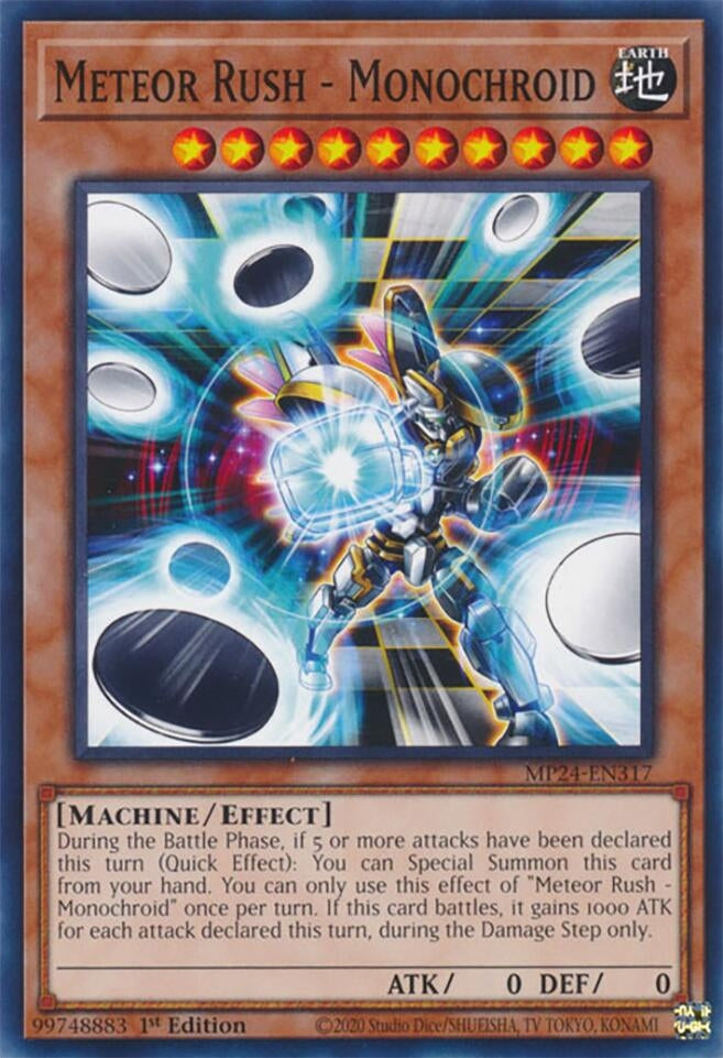 Image for Meteor Rush - Monochroid (MP24-EN317) (25th Anniversary Tin: Dueling Mirrors) - YuGiOh