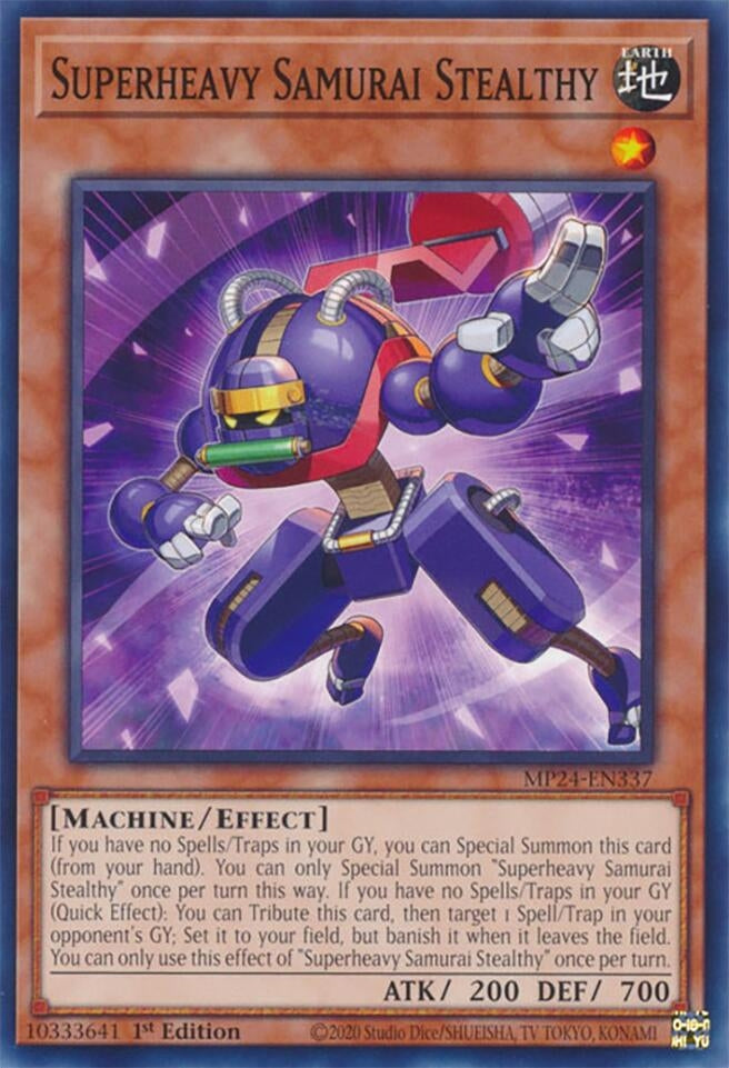 Image for Superheavy Samurai Stealthy (MP24-EN337) (25th Anniversary Tin: Dueling Mirrors) - YuGiOh