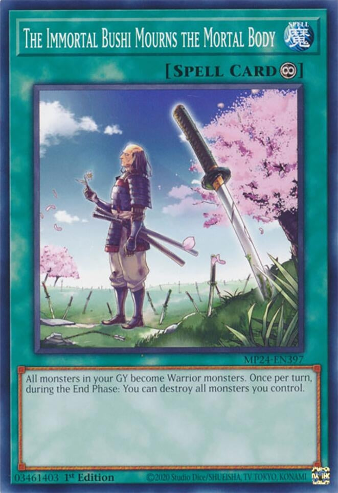 Image for The Immortal Bushi Mourns the Mortal Body (MP24-EN397) (25th Anniversary Tin: Dueling Mirrors) - YuGiOh