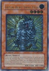 Image for Crystal Beast Topaz Tiger (UTR) (FOTB-EN004) (Force of the Breaker) - YuGiOh