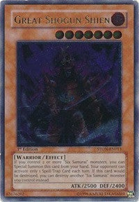 Image for Great Shogun Shien (UTR) (STON-EN013) (Strike of Neos) - YuGiOh