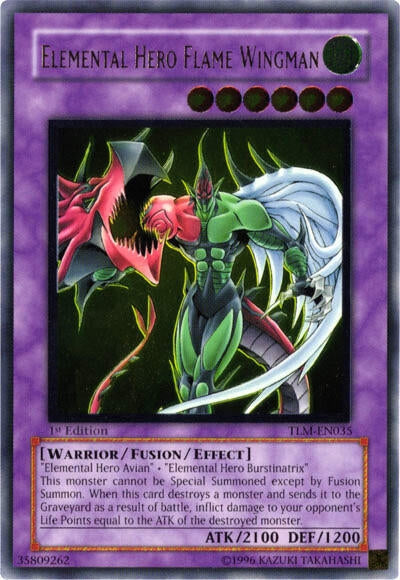 Image for Elemental HERO Flame Wingman (UTR) (TLM-EN035) (The Lost Millennium) - YuGiOh