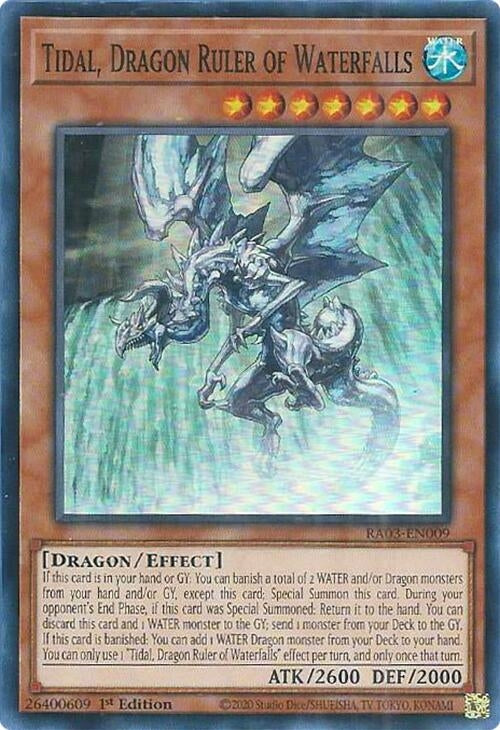 Image for Tidal, Dragon Ruler of Waterfalls (RA03-EN009) (Quarter Century Bonanza) - YuGiOh