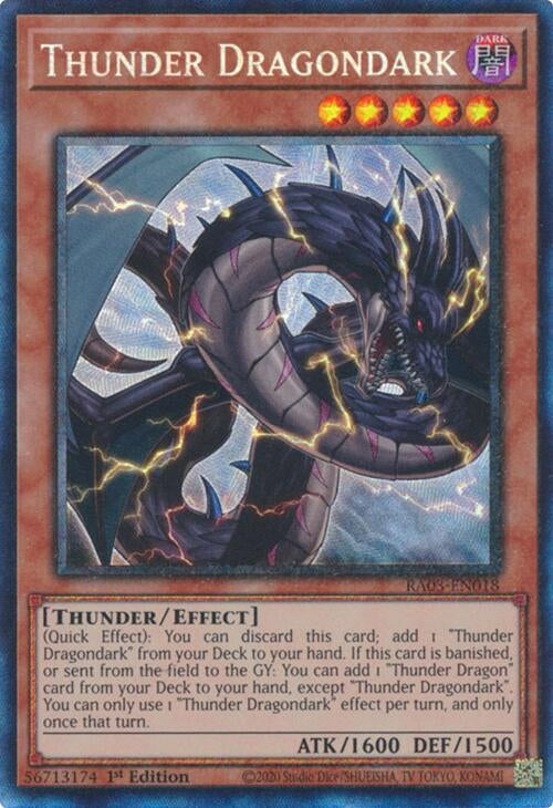 Image for Thunder Dragondark (PCR) (RA03-EN018) (Quarter Century Bonanza) - YuGiOh