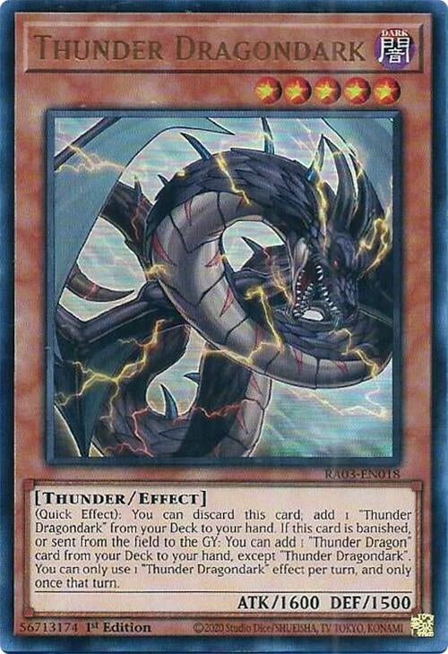 Image for Thunder Dragondark (UR) (RA03-EN018) (Quarter Century Bonanza) - YuGiOh