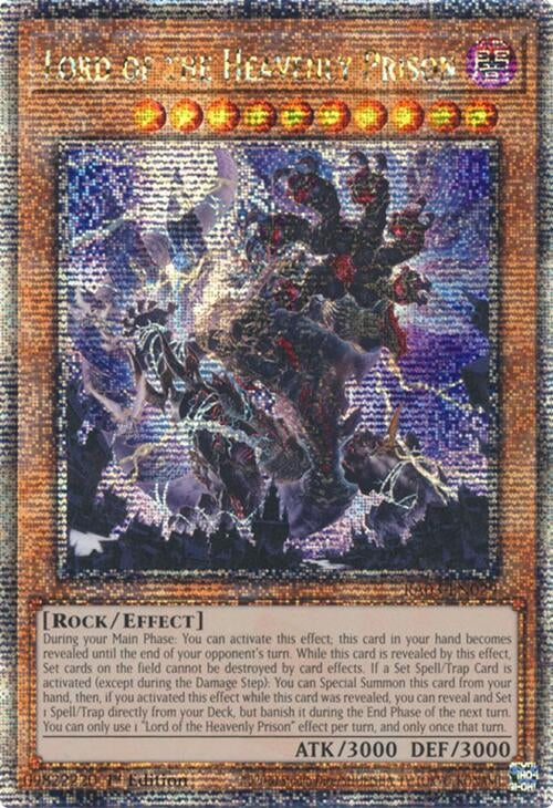 Image for Lord of the Heavenly Prison (Quarter Century Secret Rare) (RA03-EN029) (Quarter Century Bonanza) - YuGiOh