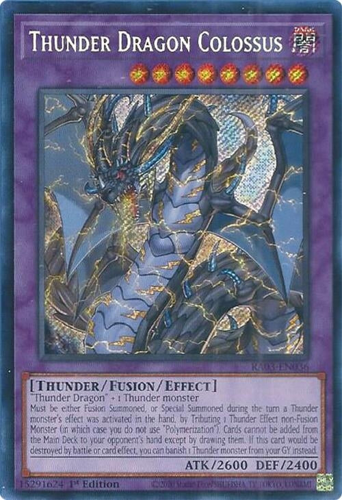 Image for Thunder Dragon Colossus (Secret Rare) (RA03-EN036) (Quarter Century Bonanza) - YuGiOh