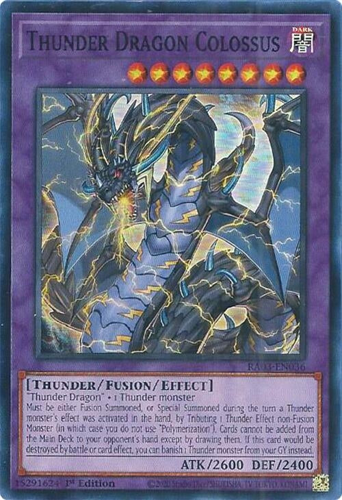 Image for Thunder Dragon Colossus (RA03-EN036) (Quarter Century Bonanza) - YuGiOh