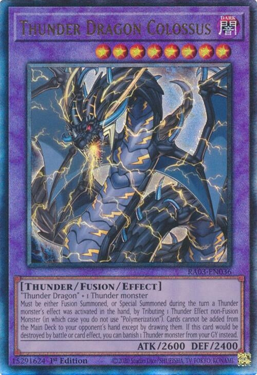 Image for Thunder Dragon Colossus (PUR) (RA03-EN036) (Quarter Century Bonanza) - YuGiOh