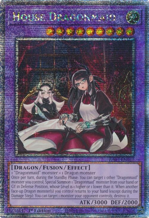 Image for House Dragonmaid (Alternate Art) (Quarter Century Secret Rare) (RA03-EN037) (Quarter Century Bonanza) - YuGiOh