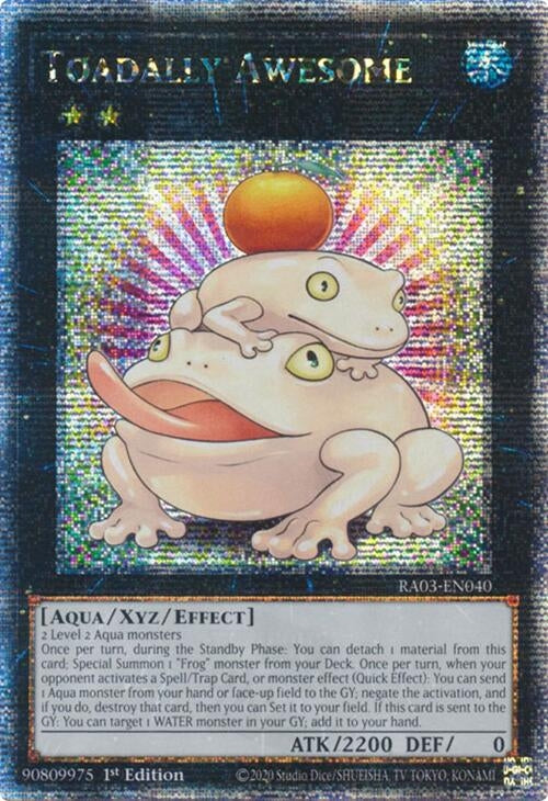 Image for Toadally Awesome (Quarter Century Secret Rare) (RA03-EN040) (Quarter Century Bonanza) - YuGiOh