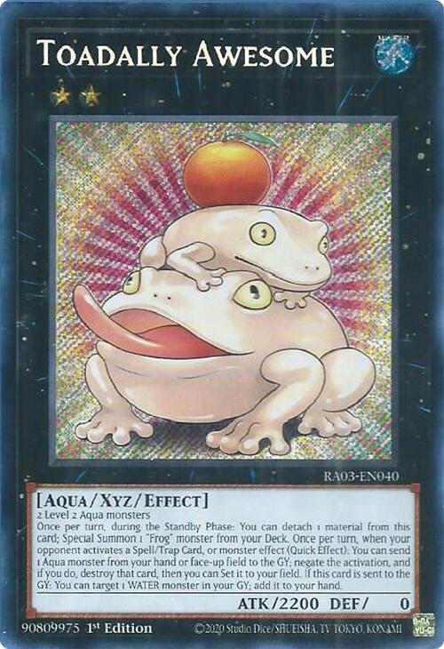Image for Toadally Awesome (Secret Rare) (RA03-EN040) (Quarter Century Bonanza) - YuGiOh
