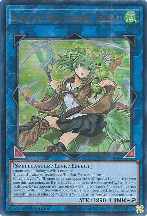 Image for Wynn the Wind Charmer, Verdant (UR) (RA03-EN045) (Quarter Century Bonanza) - YuGiOh