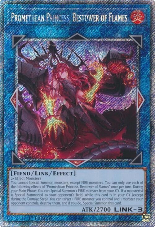 Image for Promethean Princess, Bestower of Flames (Platinum Secret Rare) (RA03-EN050) (Quarter Century Bonanza) - YuGiOh